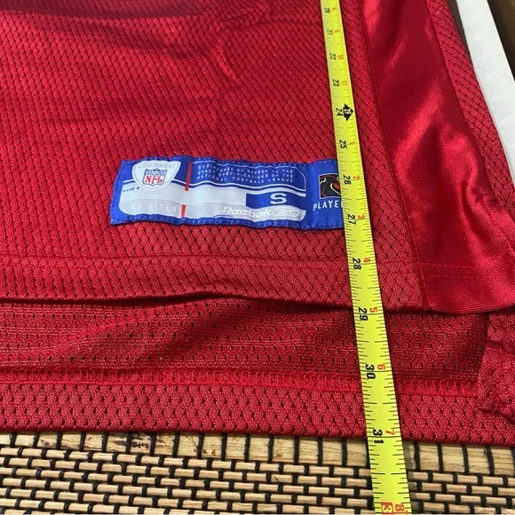 Reebok San Francisco 49ers Smith 11 Jersey Red NFL Mens Small S - Picture 8 of 8